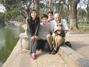 Jade Monkey's Family by Hoan Kiem Lake