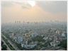 Looking out over Ha Noi from a tower block.