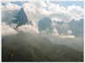 Mount Phang Xi Pang entangled in clouds.