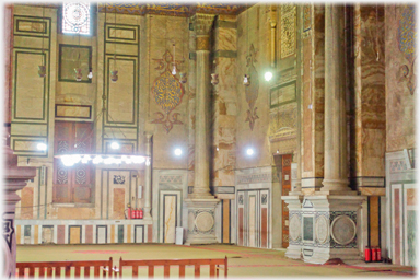 Interior of the Al-Rifai Mosque.