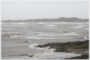 Rough sea and Murrays Isles.
