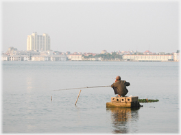Fisherman on Ho Tay
