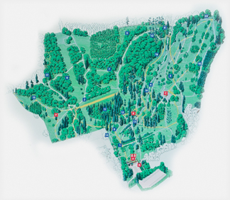 Map of the gardens.