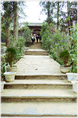 Steps to entrance.