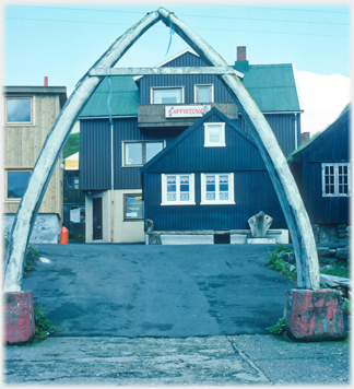 Whale jawbone entrance