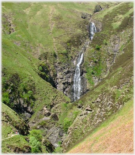 Grey Mare's Tail with little water.