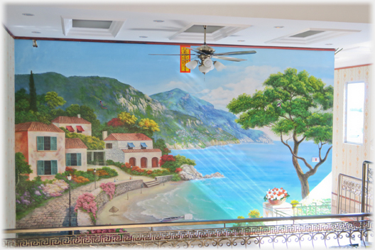 The completed mural.