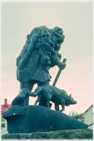 'Outlaw' sculpture by Einer Jonsson.