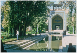 Entrance building of the Sultan Hossain Madrasa.
