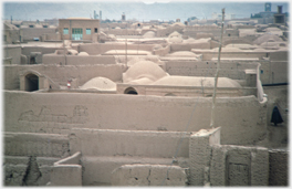 Rooftops in Kerman city.