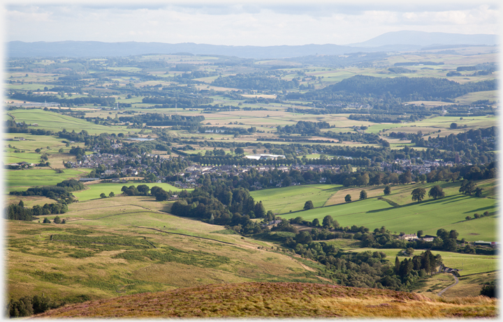View over Moffat from Well Hill towards Criffel.
