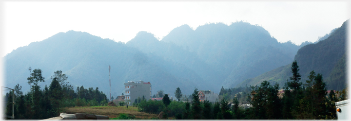 Hills by Pho Bang village.