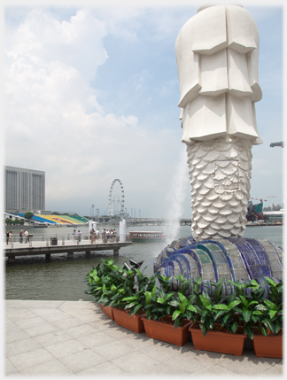 The Merlion - Back view.