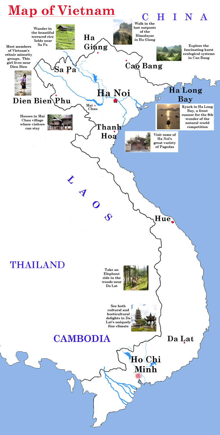 Map of Vietnam