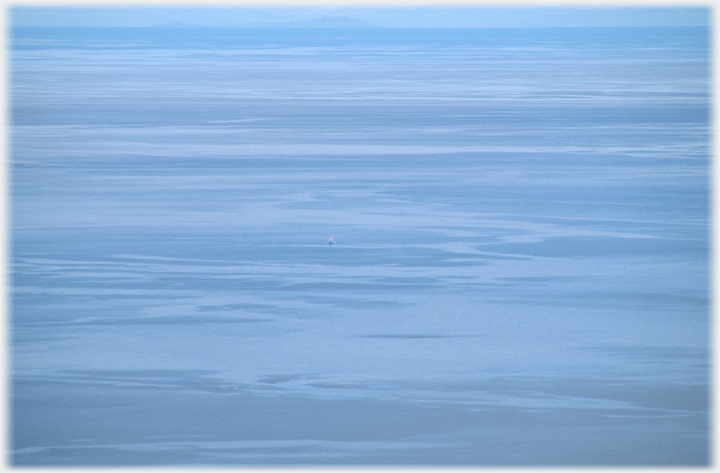 A yacht on the Minch.