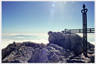 The cross on the summit of Mount Teide in Tenerife.