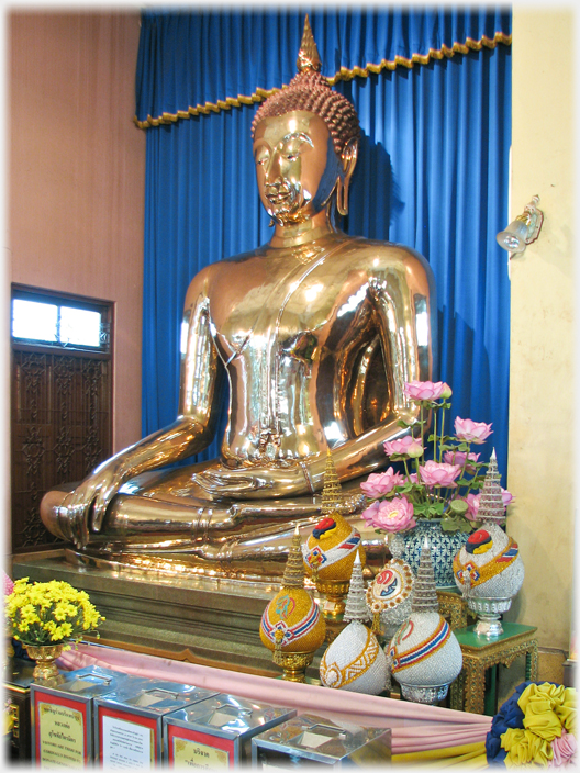 The Golden Buddha in Bangkok.