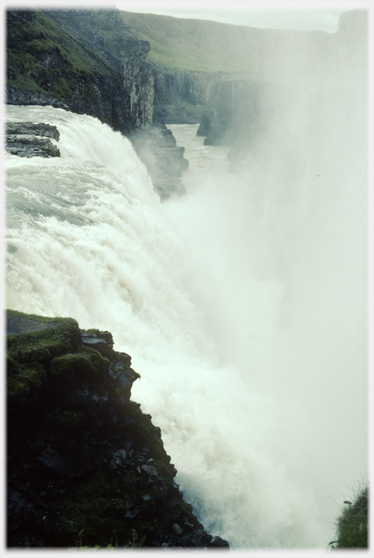 Huge Icelandic waterfall.