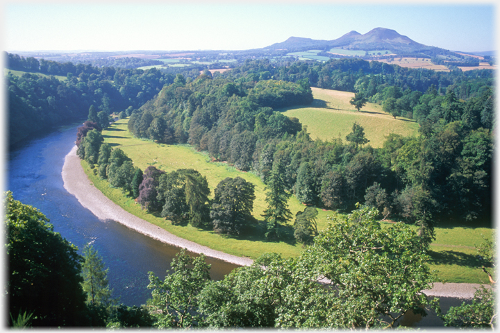 Scotts View from above the River Tweed.