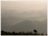 Ranges of hills away into the distance in Laos.