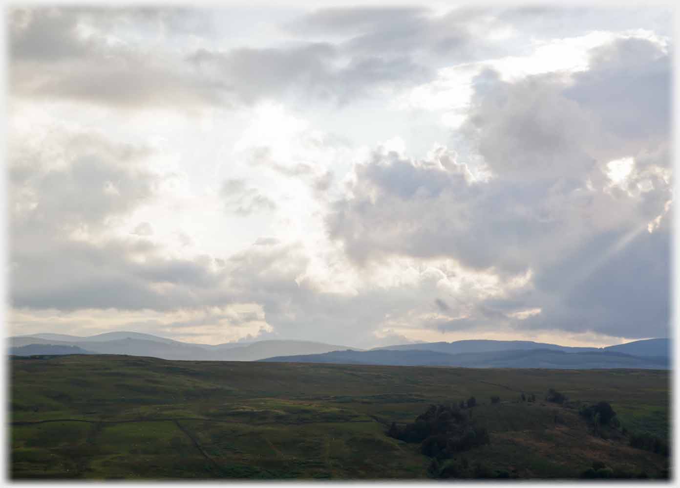 Black and white hightly textured clouds.