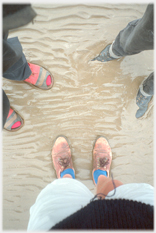 Jeep in deep mud ruts.