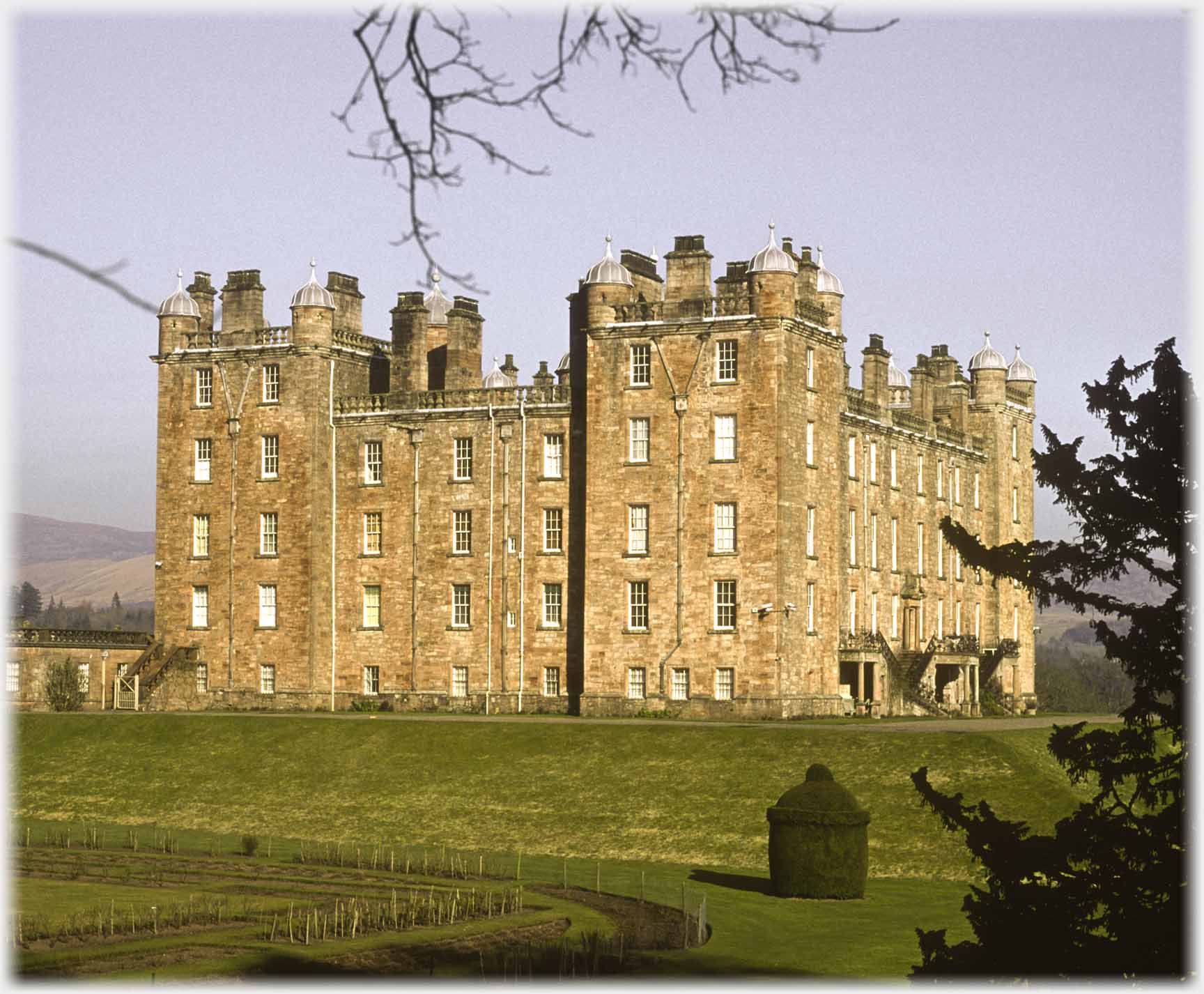 Substantial square castle.