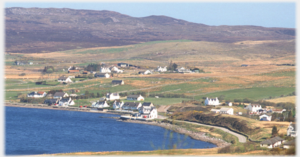 Houses at the village's end.