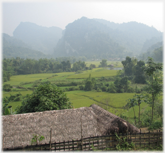 Karst landscape near the lake.