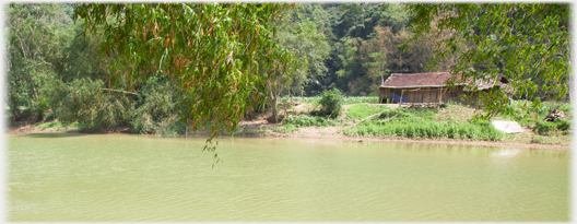 House by the river.