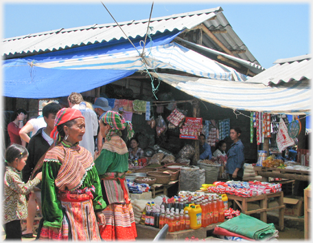 Shop-like stall.