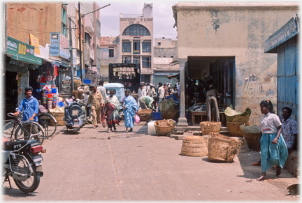 Street by market.