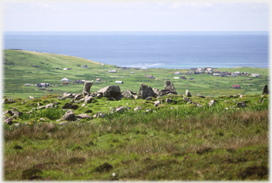 Borve with the Atlantic beyond.