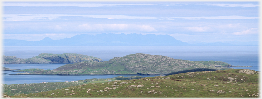 The view north-east towards Skye.