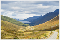 Looking down Glen Dochertie towards Loch Maree.