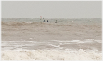 Fishing boat in swell