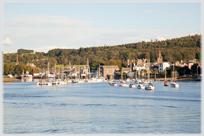 Kirkcudbright marina from the Stell.