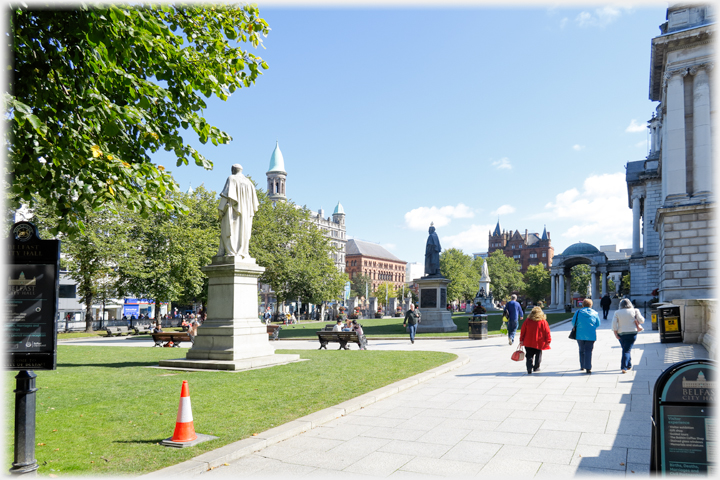 Gardens in front of City Hall.