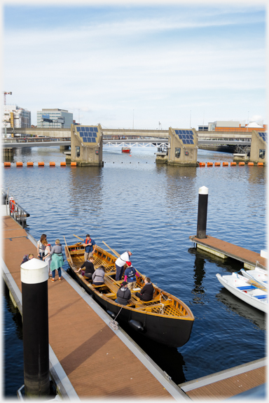 Looking down the River Lagan.