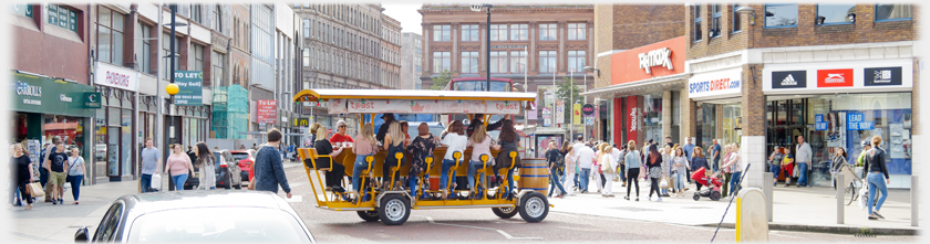 Electric tourist wagon.