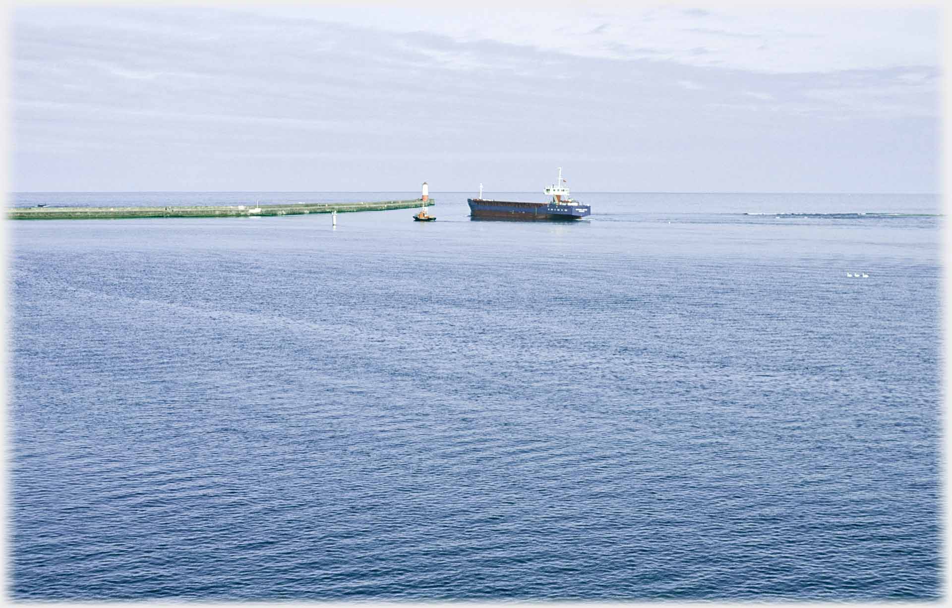 Pier and boat.