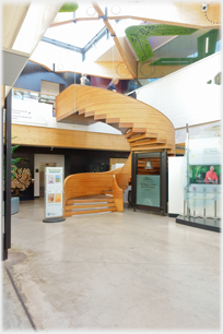 Inside stair of John Hope Building.