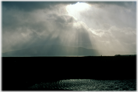 Criffel and clouds.