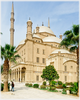 Corner of the Muhammad Ali Mosque.