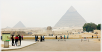 The Giza Pyramids and Sphinx.