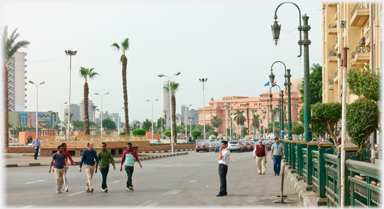 The north side of Tahrir Square.