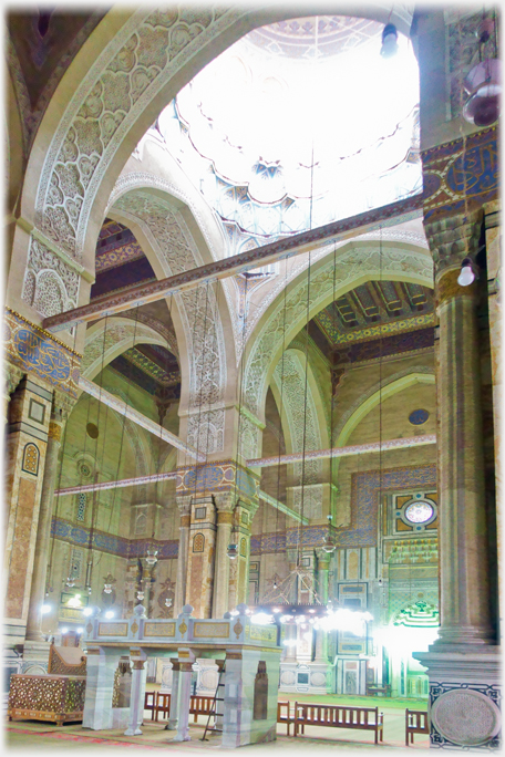 The centre of the Al-Rifai Mosque.