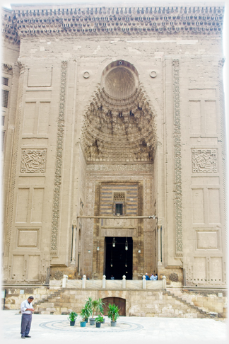 Entrance to the Sultan Hassan Mosque.