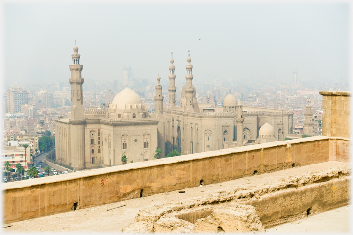 Colonnade in front of Mosque.