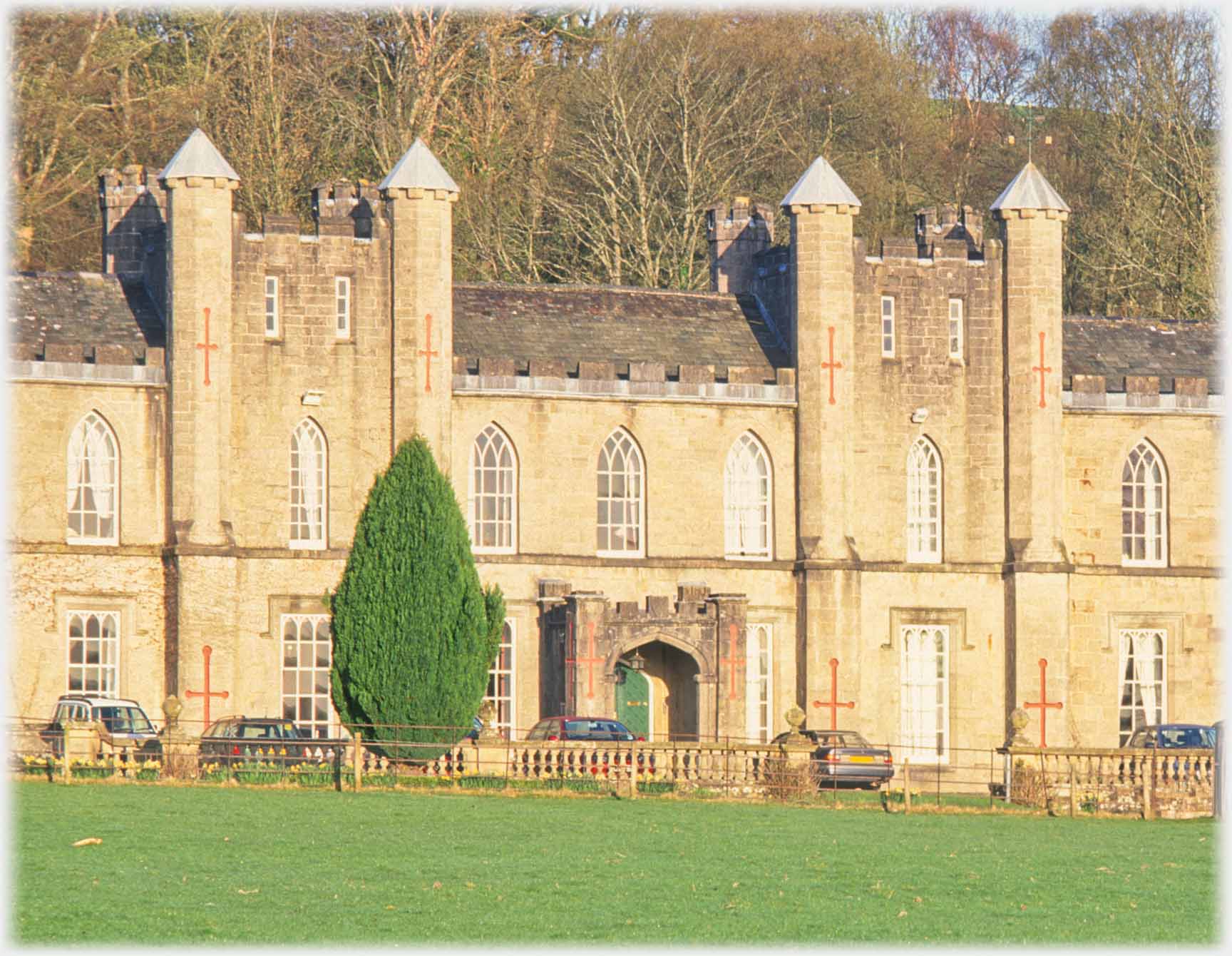 Front entrance to Higham Hall.